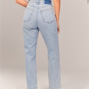 Abercrombie ankle straight Jean ultra high rise curve love size 24 long NWT